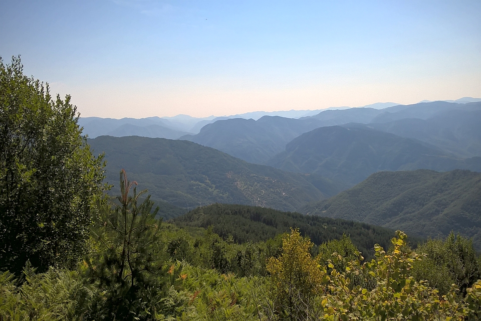 Mountain Range View On A Clear Day