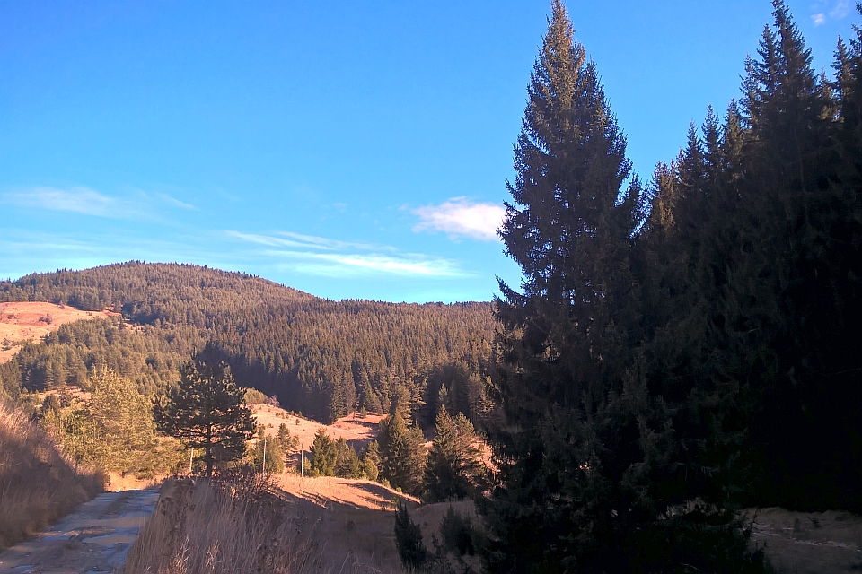 Dirt Road Winds Through A Mountainous Landscape