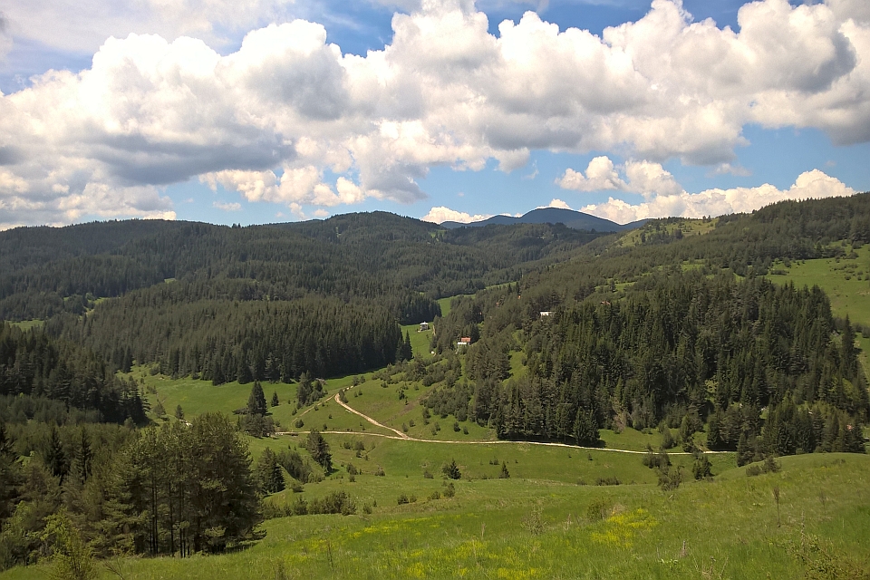 Sunny Day In A Mountainous Region