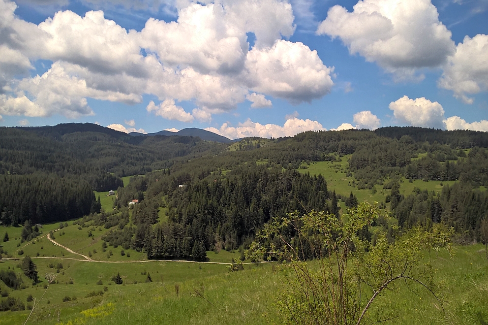 Sunny Day In A Mountainous Region