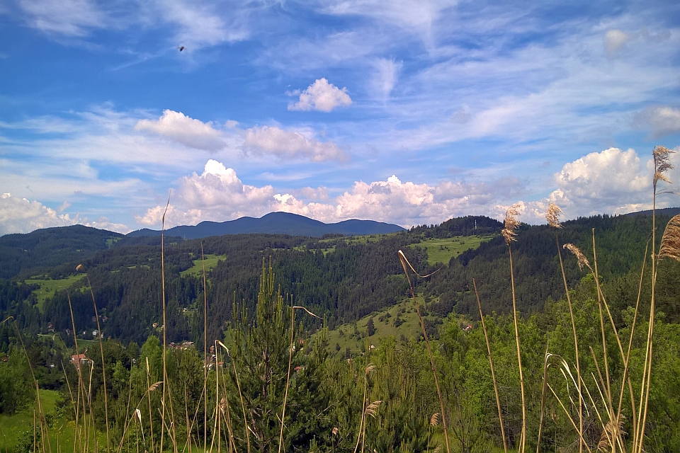 Sunny Day In A Mountainous Region