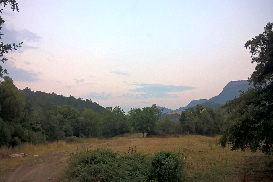 Sunset Over A Field Of Crops