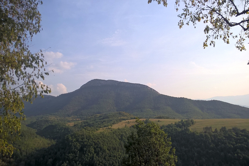Large, Dark-Green Mountain