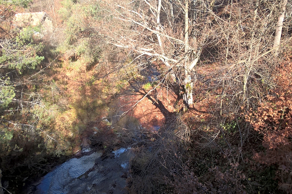 High-Angle View Of A Stream